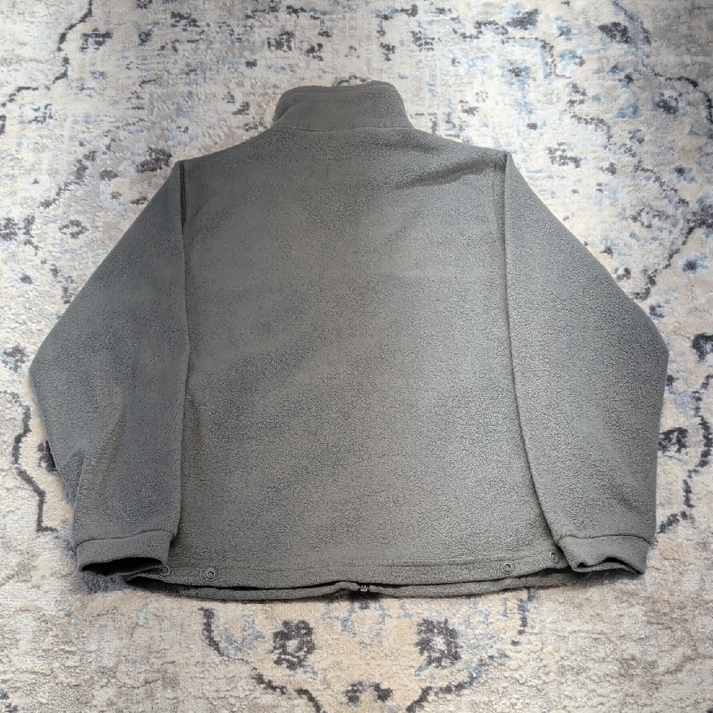 Columbia Youth Gray Full Zip Fleece Jacket Size 14/16 - Picture 7 of 7